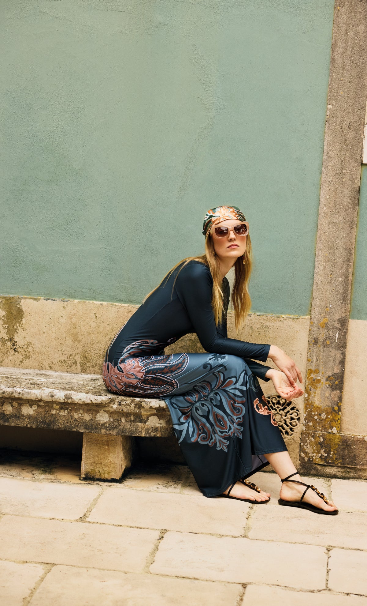 Vestido largo Budana Tiles