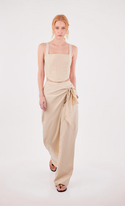 Crop Top Tritoma Sand