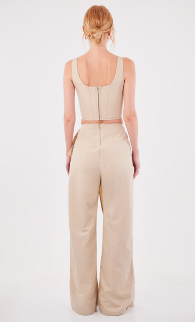 Crop Top Tritoma Sand