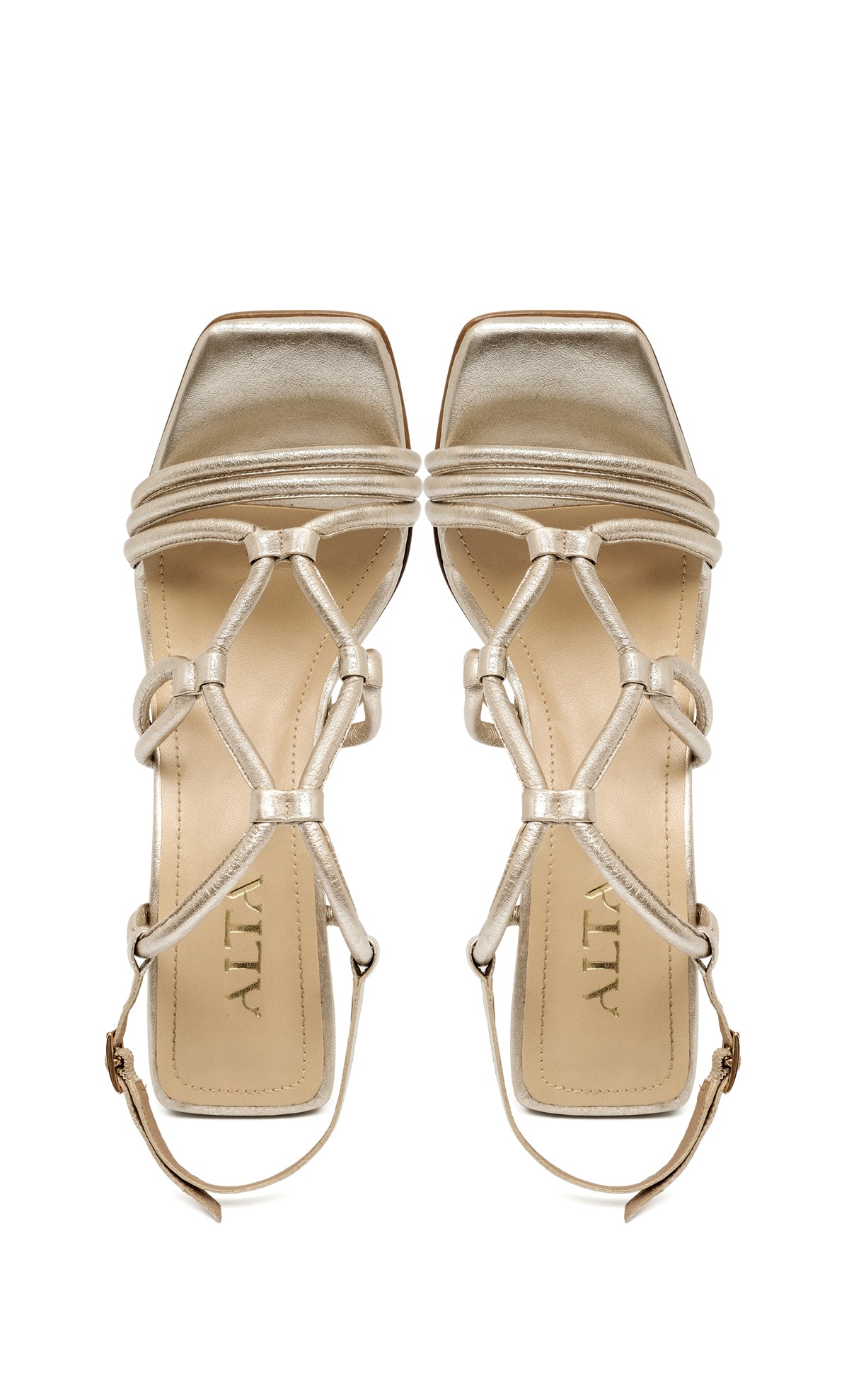 Camelia Gold Sandals