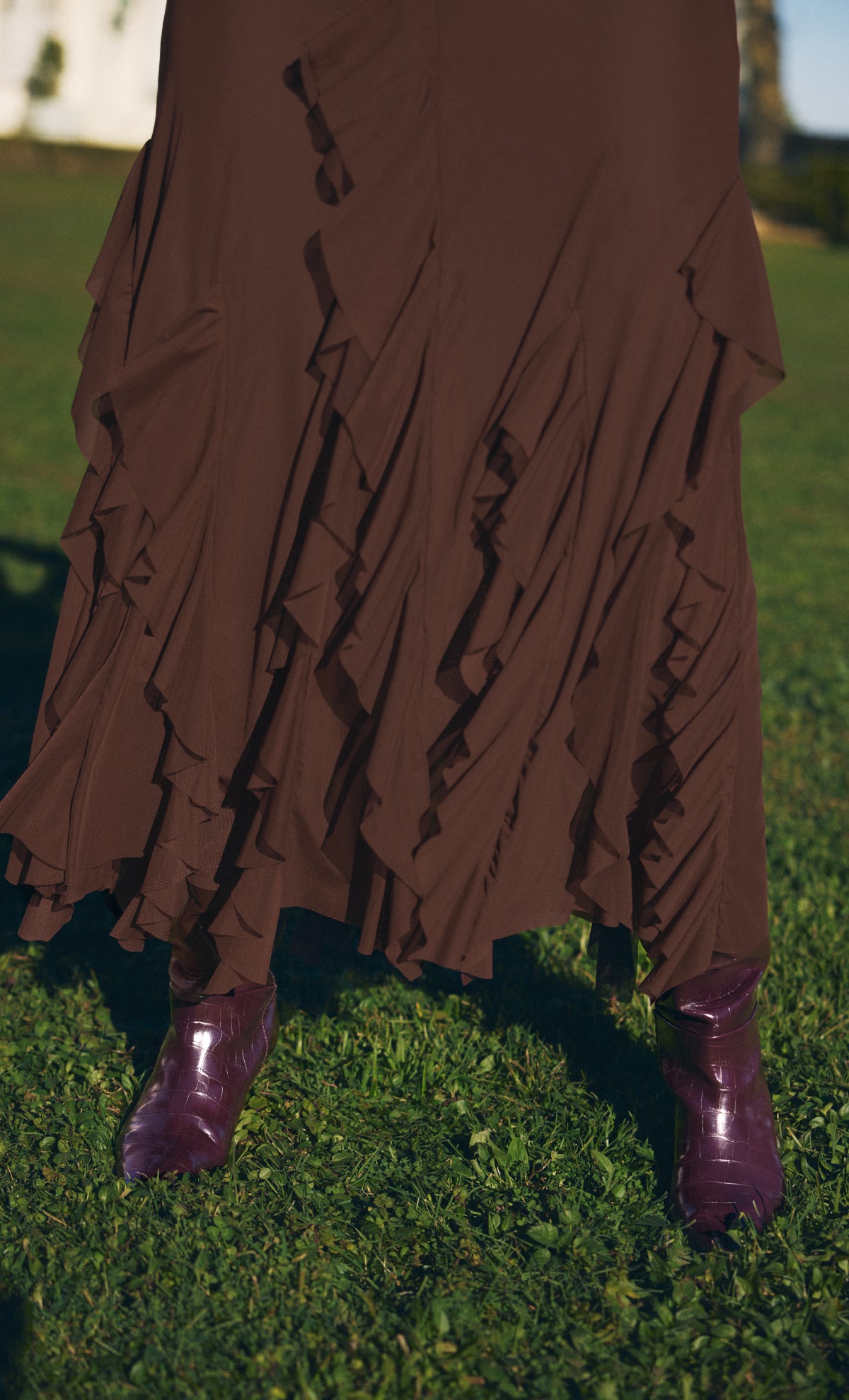 Vestido largo para mujer Aneta Chocolate