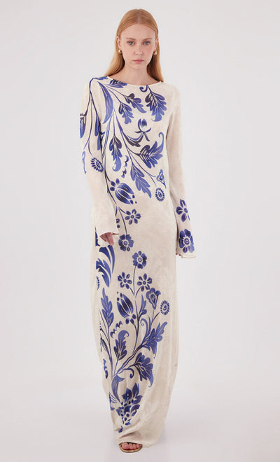 Vestido largo Venomous Blue