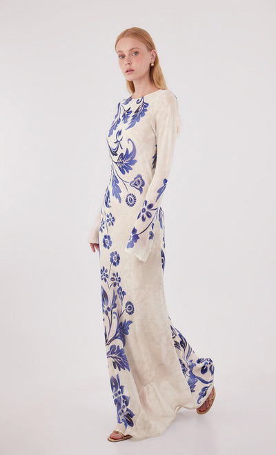 Vestido largo Venomous Blue