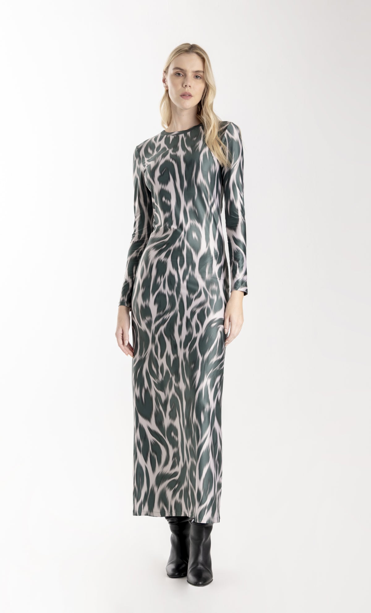 Vestido Midi para mujer Budana Leopard