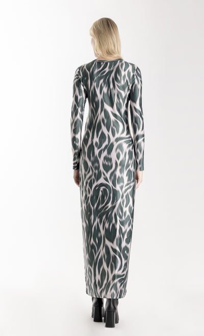 Vestido Midi para mujer Budana Leopard