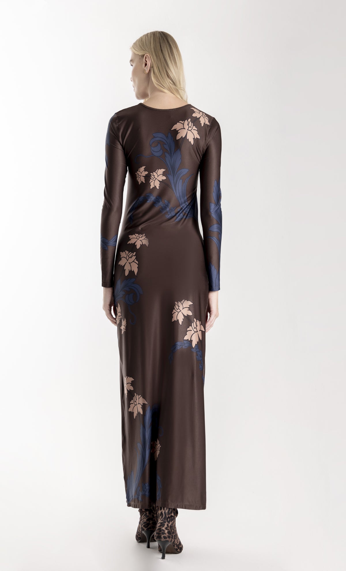 Vestido midi para mujer Budana Chocolate