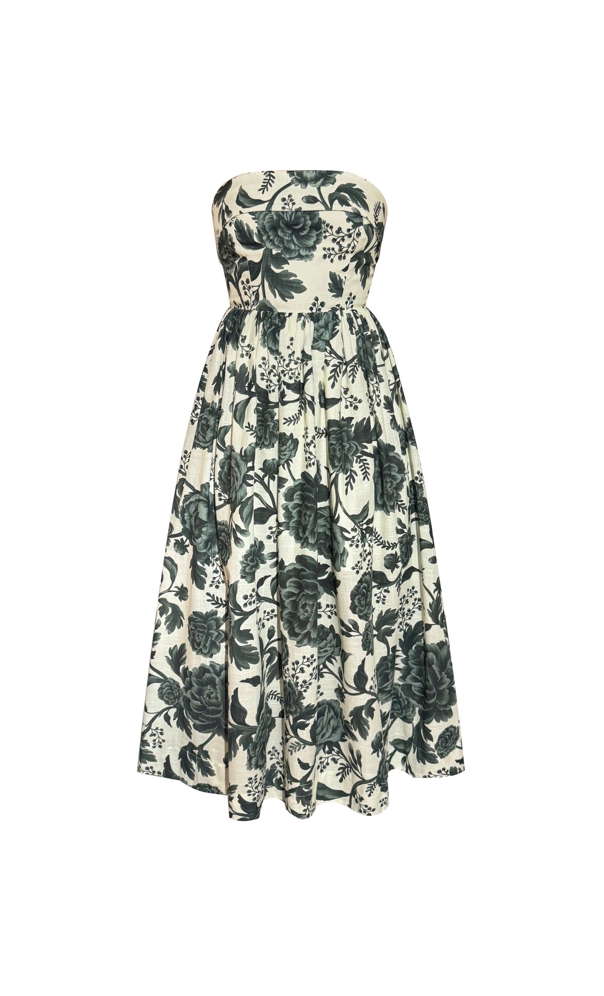 Vestido midi Micrantha Olive