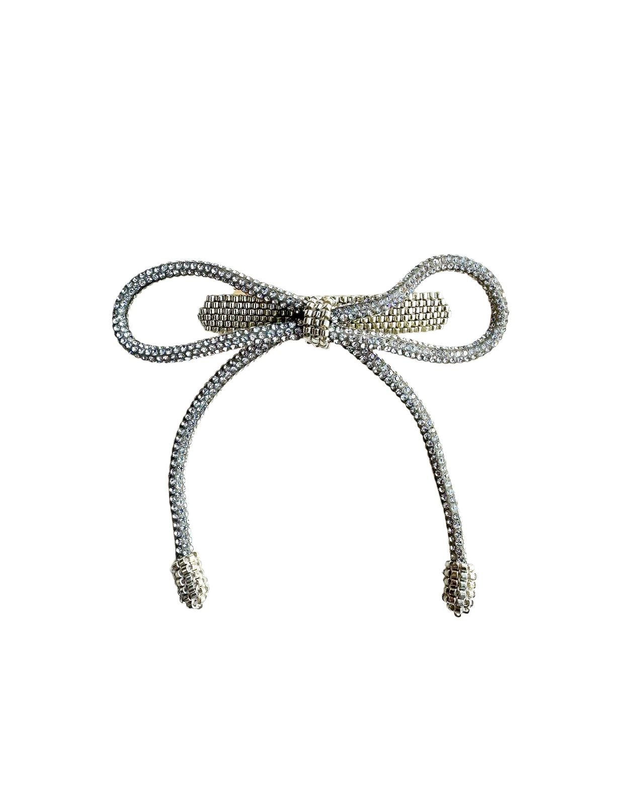 Merry Bow Silver Hairpin