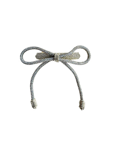 Merry Bow Silver Hairpin