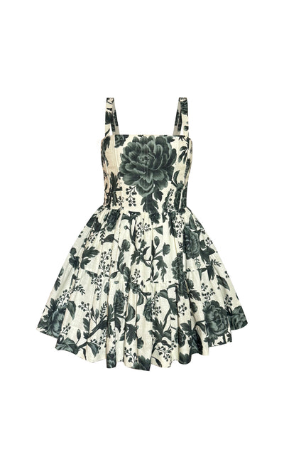 Vestido corto Arvensis Olive